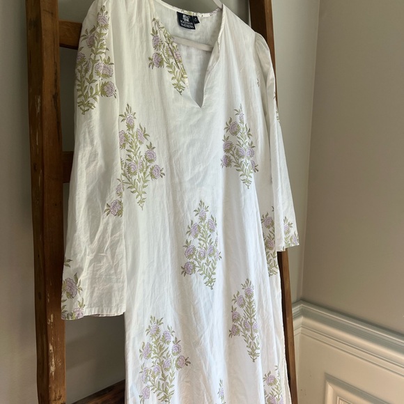 Madison Mathews Block Print Dress Medium - Picture 2 of 4